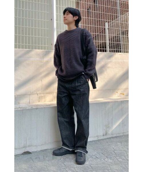 NODU（ノードユー）の「ブラシジャカードニット [チャコール]（ニット/セーター・レディース・その他・MEDIUM/LARGE）」の7枚目の写真