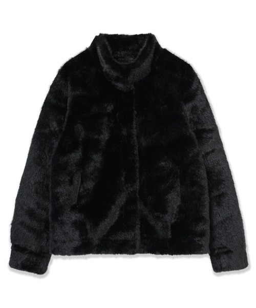 Guess（ゲス）の「LUNA Faux Fur Jacket アウター ジャケット （その他アウター・レディース・ブラック/ワインレッド・X-SMALL/MEDIUM/LARGE/SMALL）」の2枚目の写真