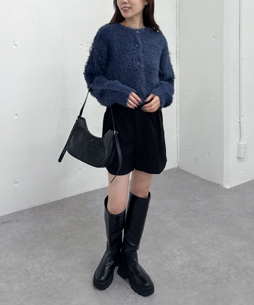 archives（アルシーヴ）の「Ｄカン付タックショートパンツ（その他パンツ・レディース・ブラック/チャコールグレー/モカ・MEDIUM）」の5枚目の写真