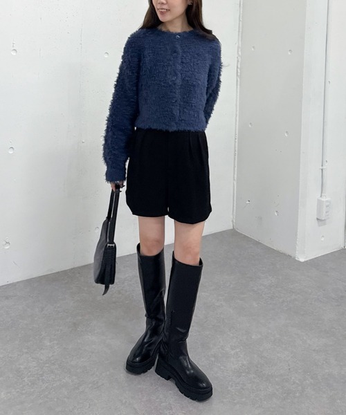 archives（アルシーヴ）の「Ｄカン付タックショートパンツ（その他パンツ・レディース・ブラック/チャコールグレー/モカ・MEDIUM）」の6枚目の写真