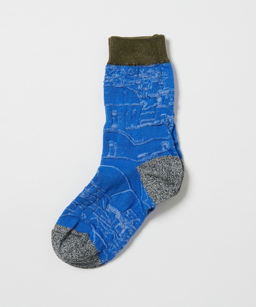 gomme(ゴム)の「サントリーニソックス(ソックス/靴下・レディース・グレー/ブルー/ブラック/ホワイト・FREE)」の7枚目の写真