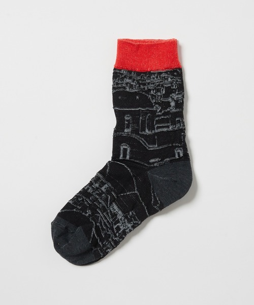 gomme(ゴム)の「サントリーニソックス(ソックス/靴下・レディース・グレー/ブルー/ブラック/ホワイト・FREE)」の8枚目の写真