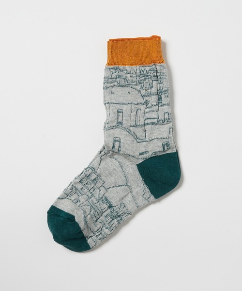 gomme(ゴム)の「サントリーニソックス(ソックス/靴下・レディース・グレー/ブルー/ブラック/ホワイト・FREE)」の9枚目の写真