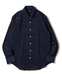 コーデュロイ シャツ ジャケット」に該当するブルー・ネイビー/青色系