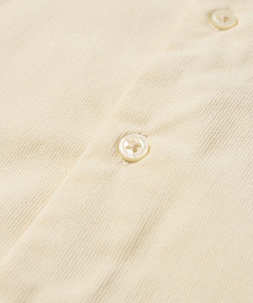 TETE HOMME（テットオム）の「リラックスシルエット コーデュロイホリゾンタルカラーシャツ（シャツ/ブラウス・メンズ・ネイビー/アイボリー/ブラック・LARGE/X-LARGE/MEDIUM）」の19枚目の写真