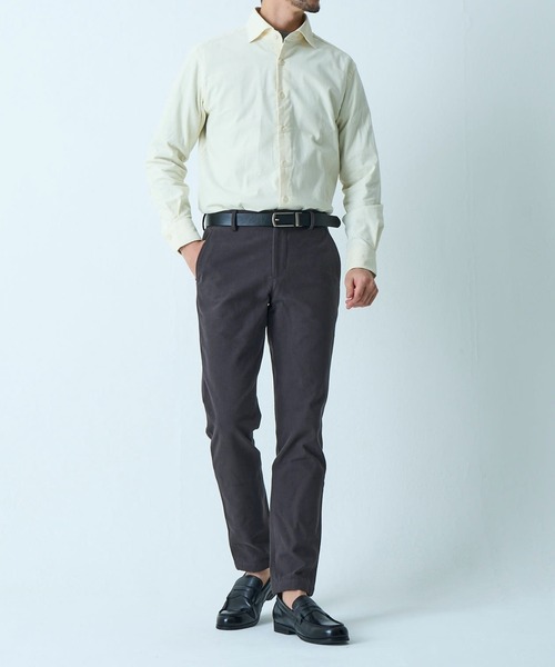 TETE HOMME（テットオム）の「リラックスシルエット コーデュロイホリゾンタルカラーシャツ（シャツ/ブラウス・メンズ・ネイビー/アイボリー/ブラック・LARGE/X-LARGE/MEDIUM）」の12枚目の写真