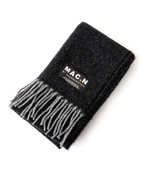 NOLLEY’S(ノーリーズ)の「【MAC.N/マックエヌ】Lambswool Dual Scarf 25(ストール/ショール・メンズ・チャコールグレー/ネイビー・FREE)」の20枚目の写真