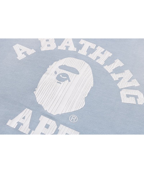 A BATHING APE（アベイシングエイプ）の「VINTAGE WASHED COLLEGE CREWNECK SWEATSHIRT（スウェット・レディース・サックスブルー/チャコール/ピンク・MEDIUM/SMALL）」の8枚目の写真