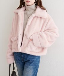 その他アウター（ピンク/桃色系・フェイクファー）ファッション通販