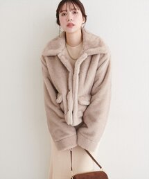 natural couture | フェイクファーショートコート(その他アウター)