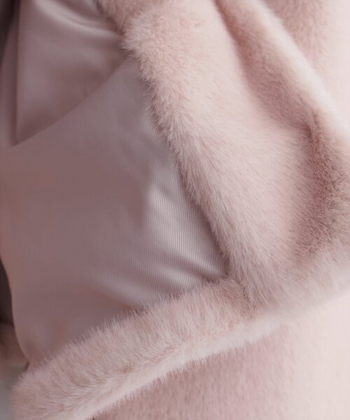natural couture（ナチュラルクチュール）の「フェイクファーショートコート（その他アウター・レディース・ピンク/ブラウン/グレイッシュベージュ・FREE）」の14枚目の写真