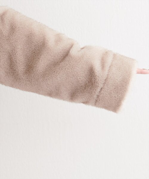 natural couture（ナチュラルクチュール）の「フェイクファーショートコート（その他アウター・レディース・ピンク/ブラウン/グレイッシュベージュ・FREE）」の12枚目の写真