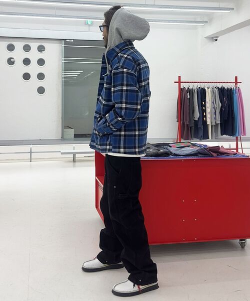 EXTRAORDINARY（エクストラオーディナリー）の「TARTAN CHECK HOOD SHACKET BLUE（シャツ/ブラウス・メンズ・その他・MEDIUM/LARGE/X-LARGE）」の12枚目の写真