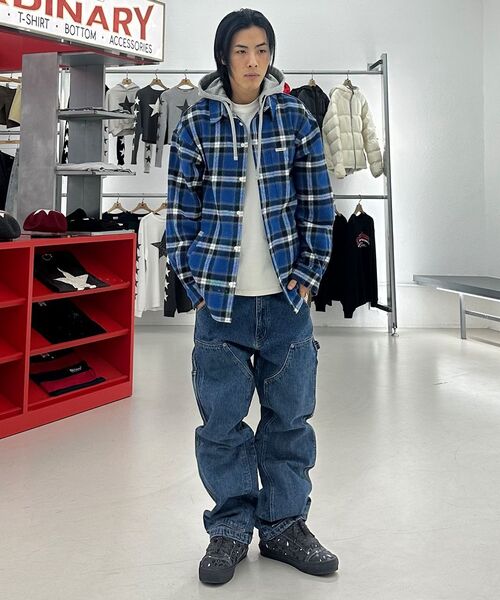 EXTRAORDINARY（エクストラオーディナリー）の「TARTAN CHECK HOOD SHACKET BLUE（シャツ/ブラウス・メンズ・その他・MEDIUM/LARGE/X-LARGE）」の11枚目の写真