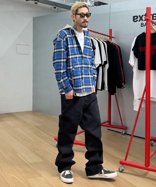 EXTRAORDINARY（エクストラオーディナリー）の「TARTAN CHECK HOOD SHACKET BLUE（シャツ/ブラウス・メンズ・その他・MEDIUM/LARGE/X-LARGE）」の10枚目の写真