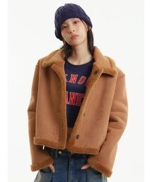 UNKNOWN PLANET（アンノウンプラネット）の「リバーシブルショートムスタンブラウン（ムートンコート）」