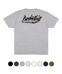 バスケットボール 半袖Tシャツ オーバーサイズ グレー ブラック