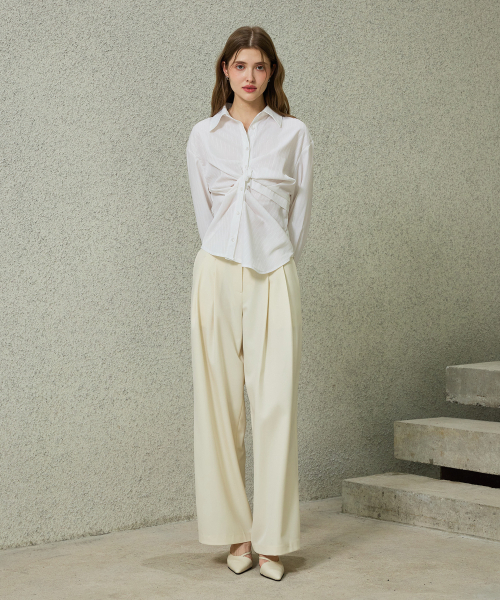 ARI(アリ)の「TOMO WIDE SLACKS / IVORY(スラックス・レディース・アイボリー・SMALL/MEDIUM)」の5枚目の写真
