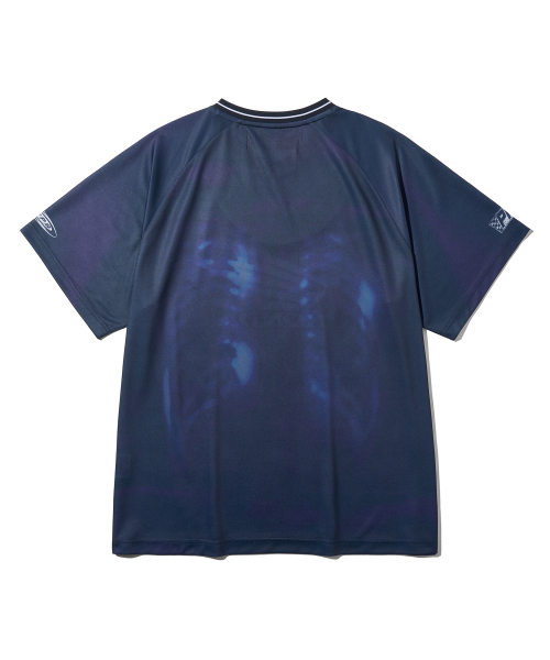 PHYPS MOTORCYCLE(フィップスモーターサイクル)の「X-Ray Jersey Short Sleeve Blue(Tシャツ/カットソー・レディース・その他・LARGE/SMALL/X-LARGE/MEDIUM)」の3枚目の写真