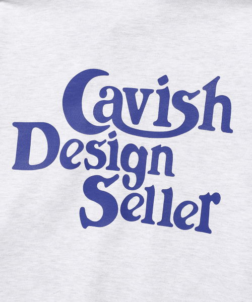 Cavish(カビシ)の「SELLER LOGO ZIP UP HOODIE LIGHT GREY(CV2FSUM480A)(パーカー・レディース・ライトグレー・SMALL/MEDIUM/LARGE/X-LARGE)」の6枚目の写真