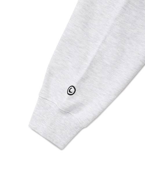 Cavish(カビシ)の「SELLER LOGO ZIP UP HOODIE LIGHT GREY(CV2FSUM480A)(パーカー・レディース・ライトグレー・SMALL/MEDIUM/LARGE/X-LARGE)」の7枚目の写真