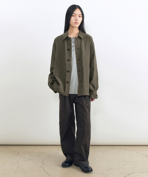INSILENCE(インサイロンス)の「カーブドプリーツチノ ブラウン(その他パンツ・レディース・その他・SMALL/MEDIUM)」の4枚目の写真