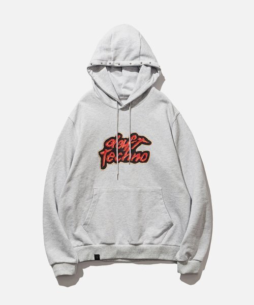 VASTIC(バスティック)の「スタッドダブルステッチフードパーカー_アッシュグレー(パーカー・メンズ・その他・LARGE/MEDIUM)」の2枚目の写真