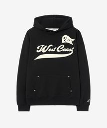 ECORR（エコル）の「ウェストコーストボリュームプリントフードパーカー_ブラック（パーカー）」
