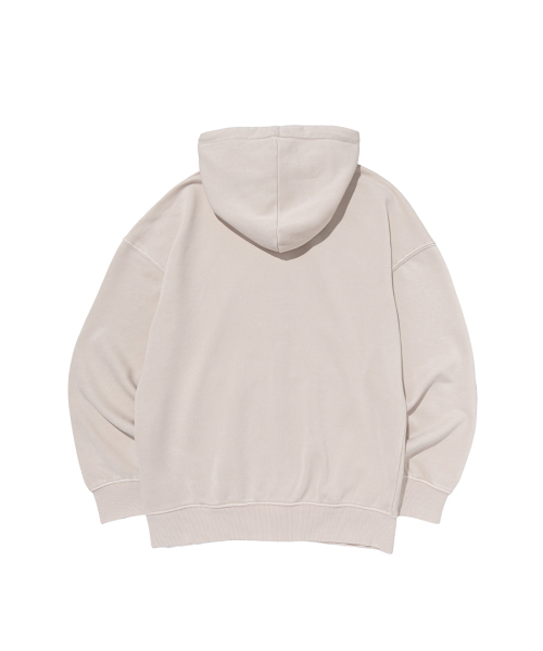 BECANVAS（ビキャンバス）の「BECANVAS PIGMENT DYDE OVERFIT HOOD ZIP-UP (SAND BEIGE)（パーカー・レディース・サンドベージュ・LARGE/MEDIUM/SMALL/X-LARGE）」の2枚目の写真