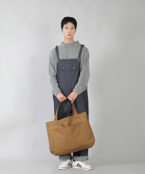 SAINTCREW(セントクルー)の「ラウンドボリュームペンタゴンポケットエコバッグ RVP-146 キャメル(エコバッグ/サブバッグ・メンズ・その他・フリー)」の5枚目の写真