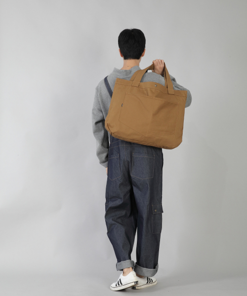 SAINTCREW(セントクルー)の「ラウンドボリュームペンタゴンポケットエコバッグ RVP-146 キャメル(エコバッグ/サブバッグ・メンズ・その他・フリー)」の9枚目の写真