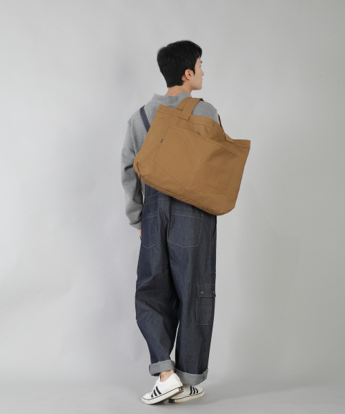 SAINTCREW(セントクルー)の「ラウンドボリュームペンタゴンポケットエコバッグ RVP-146 キャメル(エコバッグ/サブバッグ・メンズ・その他・フリー)」の10枚目の写真