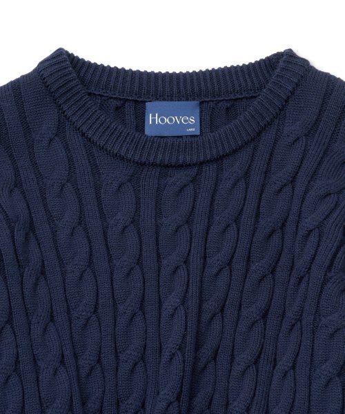 HOOVES（フーブス）の「ヘビケーブルニットウールセーター[ネイビー]（ニット/セーター・メンズ・その他・X-LARGE/LARGE）」の3枚目の写真
