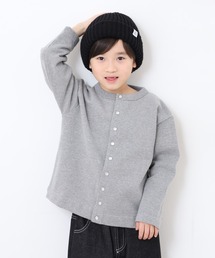 OMNES（オムネス）の「裏毛スウェット パールドットカーディガン KIDS（カーディガン/ボレロ）」