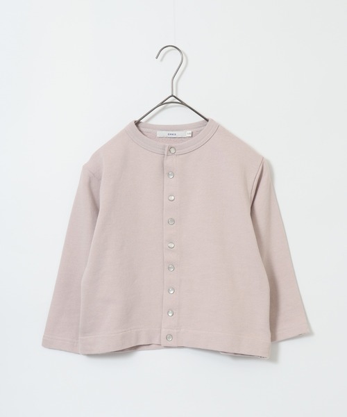 OMNES（オムネス）の「裏毛スウェット パールドットカーディガン KIDS（カーディガン/ボレロ・キッズ・グレー/ホワイト/ピンクベージュ/ブラック・100cm/120cm/130cm/110cm/140cm）」の20枚目の写真