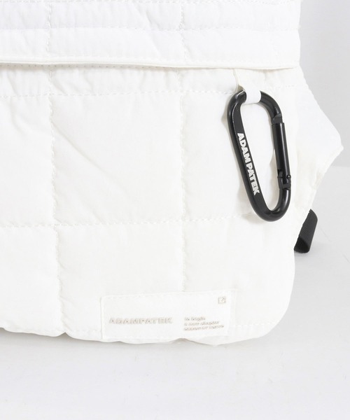 ADAM PATEK(アダムパテック)の「【ADAMPATEK/アダムパテック】square quilt BIG body bag /スクエアキルトビッグボディバッグ(ボディバッグ/ウエストポーチ・メンズ・ブラック/カーキ/ホワイト・FREE)」の9枚目の写真