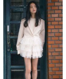 CALNAMUR | チュールティアードジャケット(テーラードジャケット)