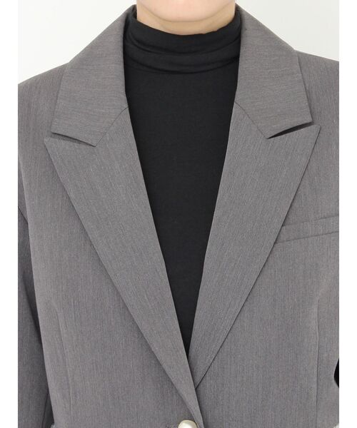 CALNAMUR（カルナムール）の「チュールティアードジャケット（テーラードジャケット・レディース・グレー/アイボリー・FREE）」の17枚目の写真