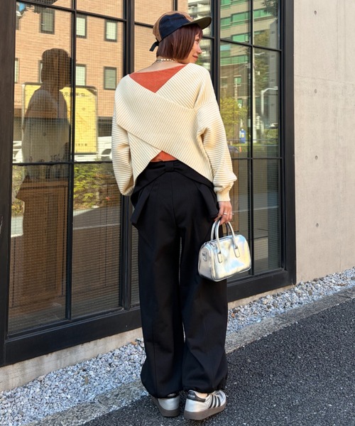 RODEO CROWNS WIDE BOWL（ロデオクラウンズワイドボウル）の「ビッグリボンスウェットパンツ（スウェットパンツ・レディース・ブラウン/グレー×ホワイト/ブラック/ピンク・MEDIUM/SMALL）」の22枚目の写真