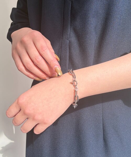 LOUNGEDRESS（ラウンジドレス）の「【GALENA/ガレナ】チェーンブレス（ブレスレット・レディース・ゴールド/シルバー・FREE）」の3枚目の写真