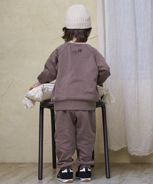 petit main（プティマイン）の「【GOODPRICE】裏起毛スウェットパンツ（スウェットパンツ・キッズ・モカ/ストライプ/ネイビー/トップグレー・110cm/120cm/100cm/90cm/130cm/80ｃｍ）」の7枚目の写真