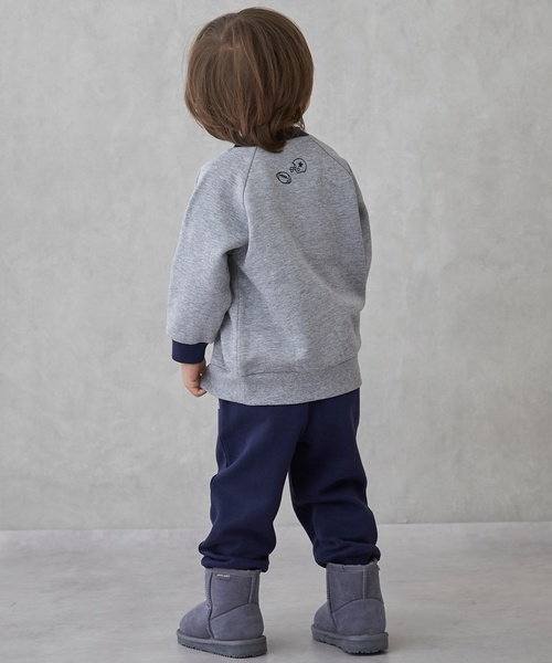 petit main（プティマイン）の「【GOODPRICE】裏起毛スウェットパンツ（スウェットパンツ・キッズ・モカ/ストライプ/ネイビー/トップグレー・110cm/120cm/100cm/90cm/130cm/80ｃｍ）」の9枚目の写真