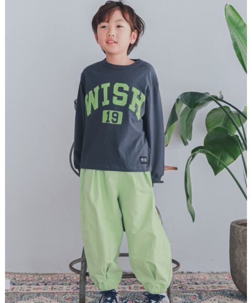 ZERO standerd（ゼロスタンダード）の「ゼロスタンダード WISHロングTシャツ（Tシャツ/カットソー・キッズ・アイボリー/チャコールグレー/ネイビー・100cm/110cm/120cm/130cm/140cm/150cm/160cm）」の5枚目の写真