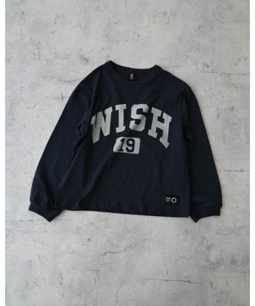 ZERO standerd（ゼロスタンダード）の「ゼロスタンダード WISHロングTシャツ（Tシャツ/カットソー・キッズ・アイボリー/チャコールグレー/ネイビー・100cm/110cm/120cm/130cm/140cm/150cm/160cm）」の14枚目の写真