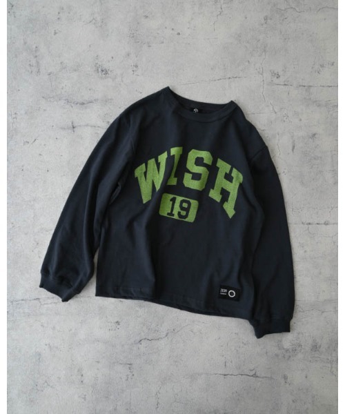 ZERO standerd（ゼロスタンダード）の「ゼロスタンダード WISHロングTシャツ（Tシャツ/カットソー・キッズ・アイボリー/チャコールグレー/ネイビー・100cm/110cm/120cm/130cm/140cm/150cm/160cm）」の12枚目の写真