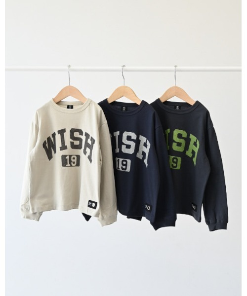ZERO standerd（ゼロスタンダード）の「ゼロスタンダード WISHロングTシャツ（Tシャツ/カットソー・キッズ・アイボリー/チャコールグレー/ネイビー・100cm/110cm/120cm/130cm/140cm/150cm/160cm）」の16枚目の写真