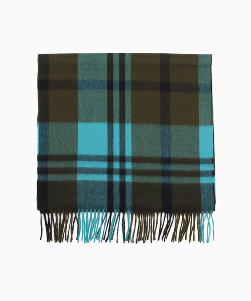 Joshua Ellis（ジョシュアエリス）の「JOSHUA ELLIS（ジョシュア エリス） Primary Black Watch 50/190（マフラー・メンズ・サックスブルー/ブラウン・FREE）」の2枚目の写真