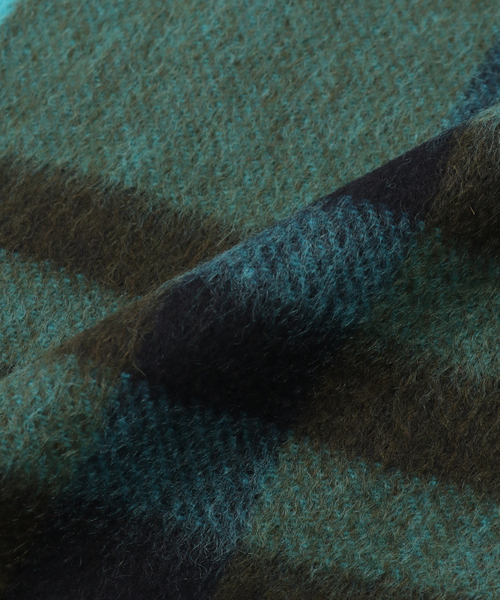 Joshua Ellis（ジョシュアエリス）の「JOSHUA ELLIS（ジョシュア エリス） Primary Black Watch 50/190（マフラー・メンズ・サックスブルー/ブラウン・FREE）」の4枚目の写真