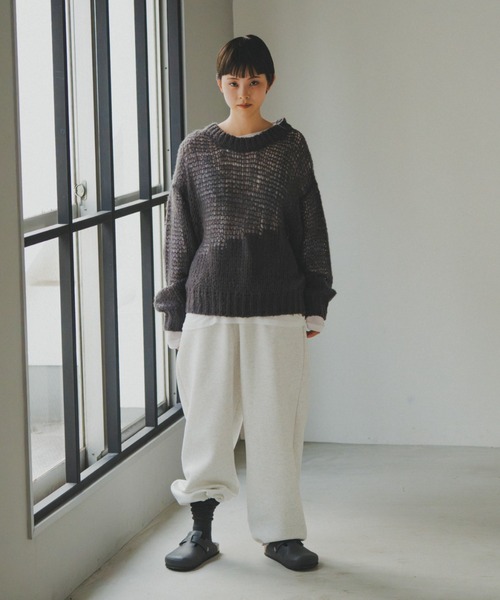 lit(リット)の「Openwork Over Knit(ニット/セーター・レディース・スモークグレー/チャコールグレー/アイボリー・FREE)」の16枚目の写真