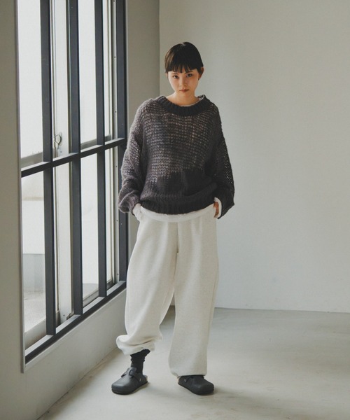 lit(リット)の「Openwork Over Knit(ニット/セーター・レディース・スモークグレー/チャコールグレー/アイボリー・FREE)」の17枚目の写真